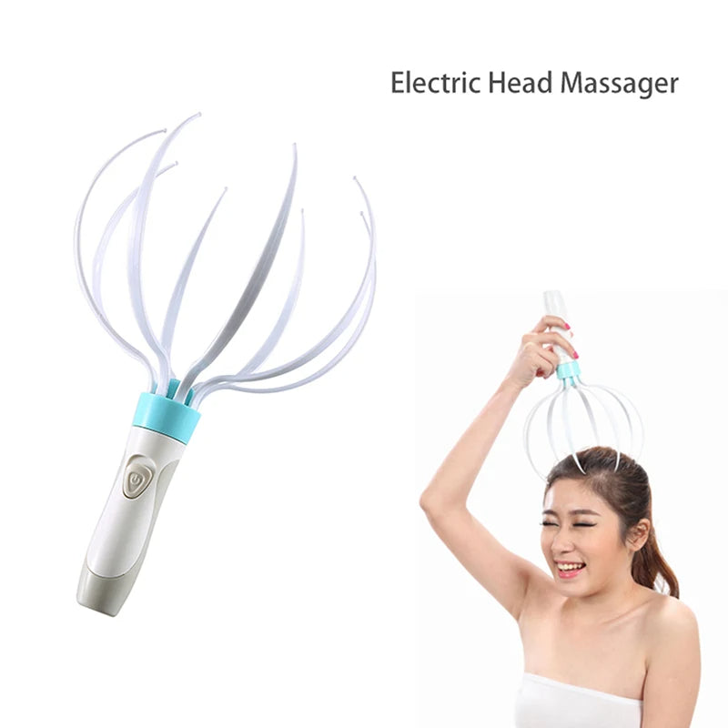 Masseur Tête & Cuir Chevelu | 8 Griffes Vibration Électrique